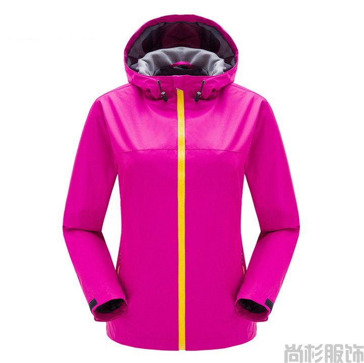 時尚單層沖鋒衣簡約設計--男大紅(圖10) 時尚單層沖鋒衣簡約設計--男大紅(圖10)