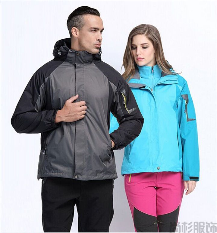 長絨內膽沖鋒衣--男士灰色(圖8) 長絨內膽沖鋒衣--男士灰色(圖8)