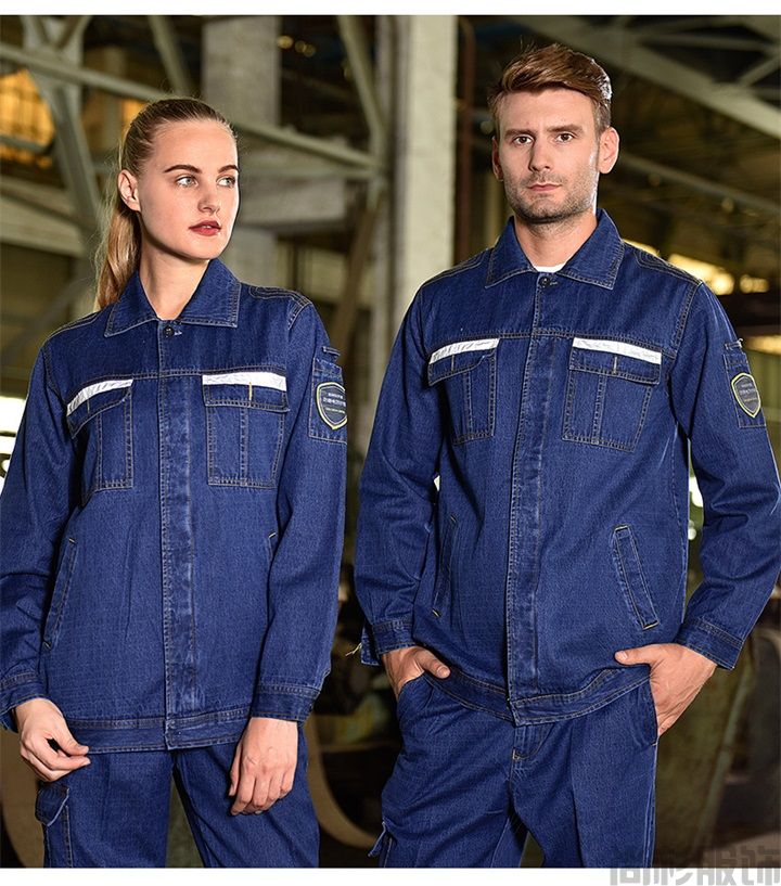 純棉牛仔防靜電工作服TZ168(圖9) 純棉牛仔防靜電工作服TZ168(圖9)